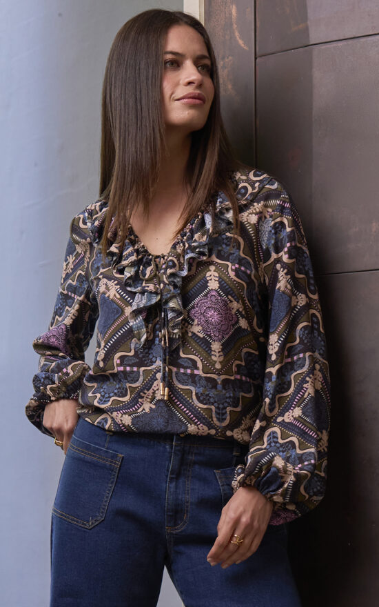 Regalia Blouse product photo.