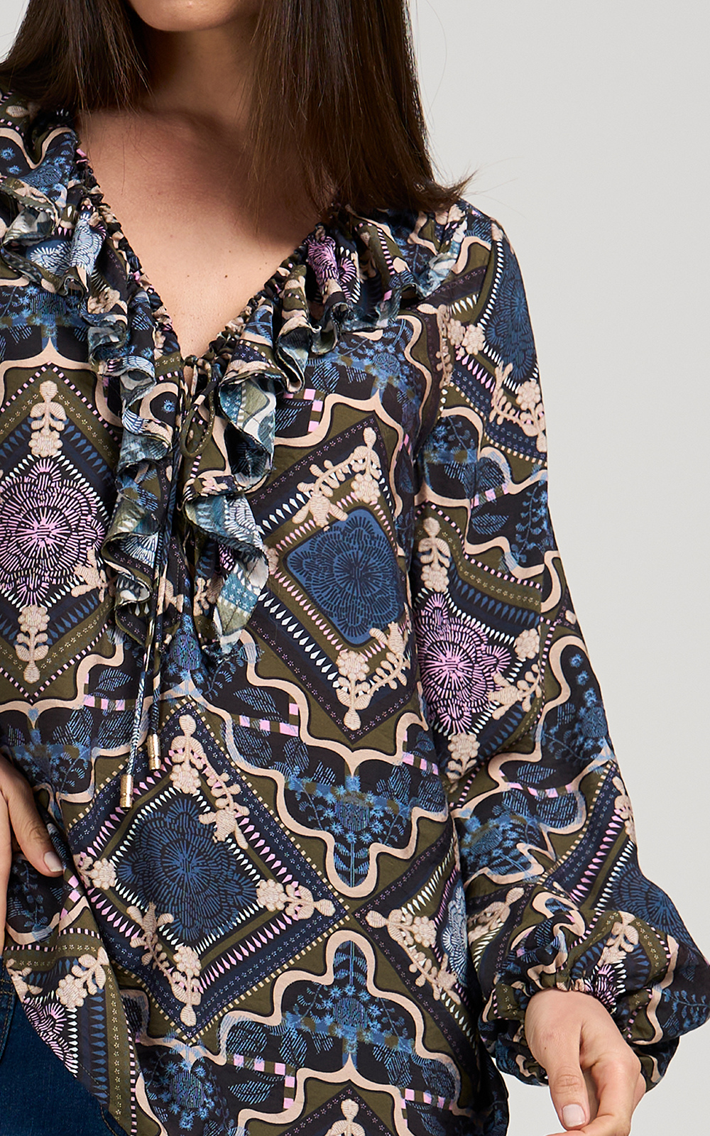 Regalia Blouse product photo.