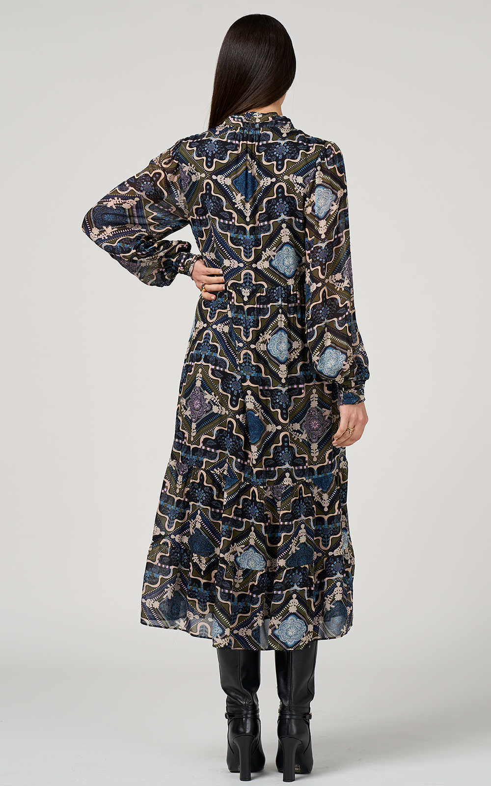 Regalia Midi Dress product photo.