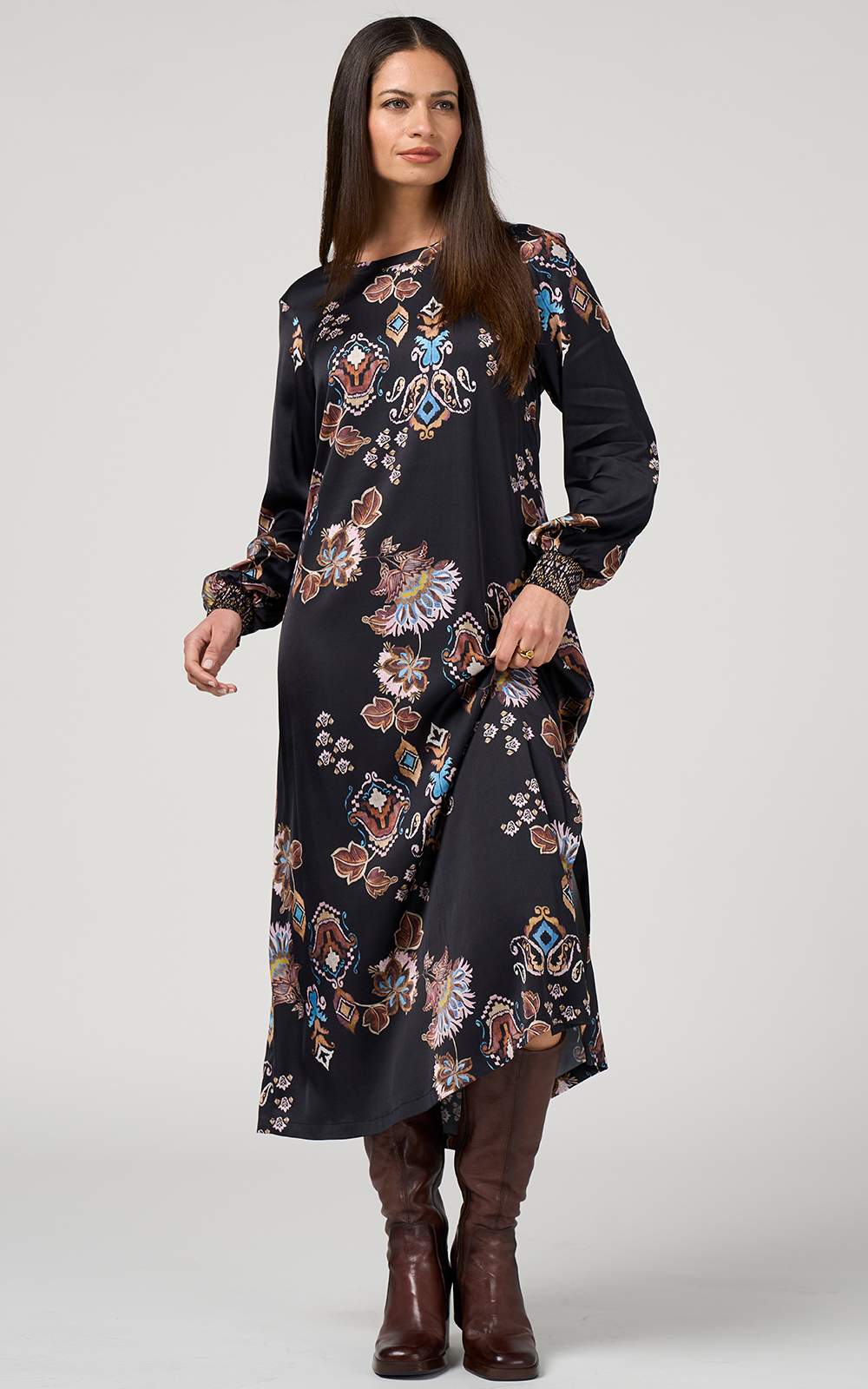 Gilded Lotus Dress product photo.