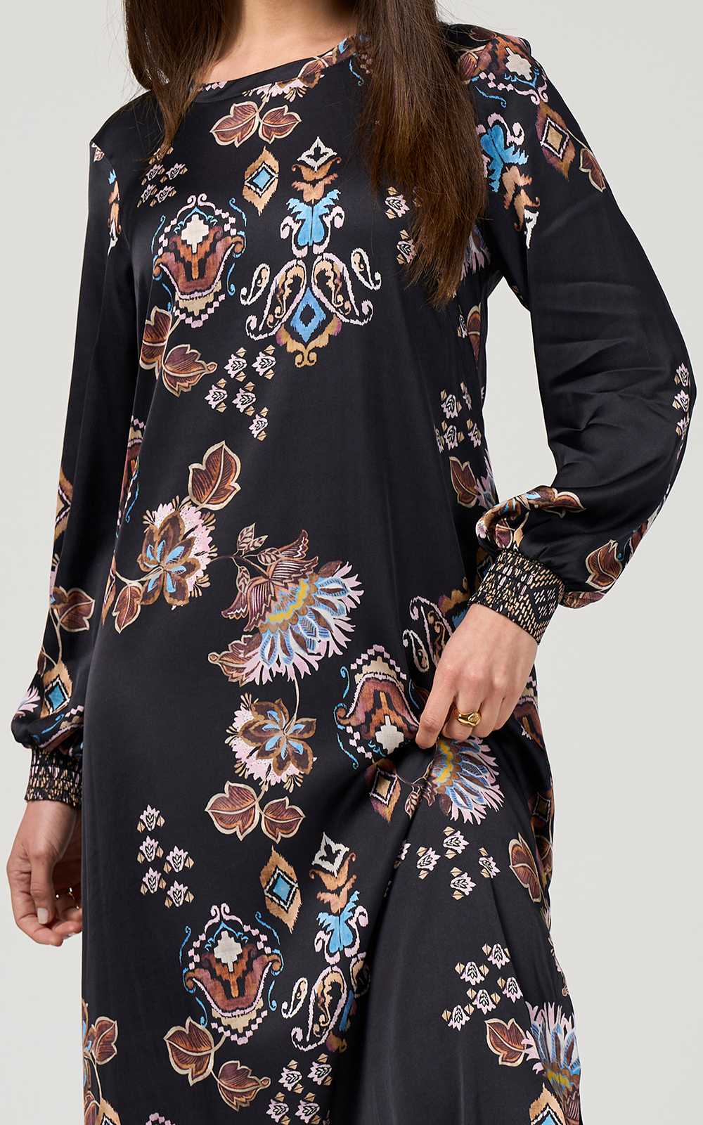 Gilded Lotus Dress product photo.