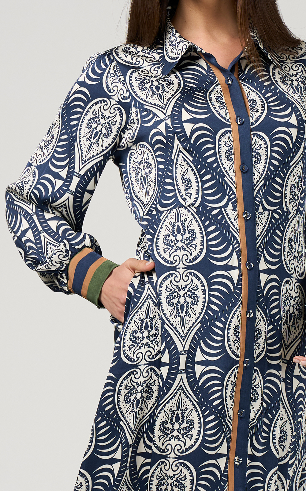 Opaline Shirt Dress product photo.