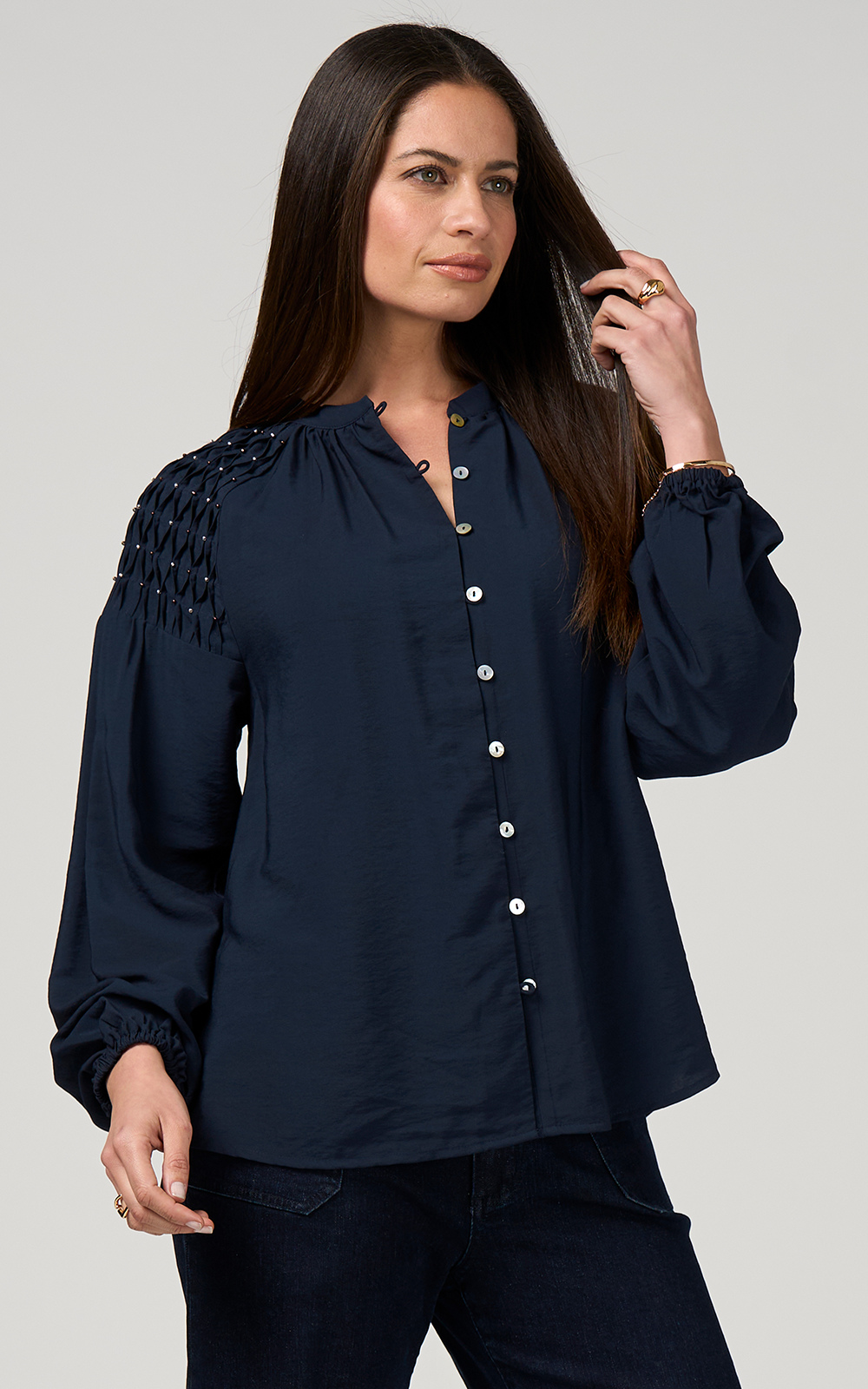 Bijou Blouse product photo.