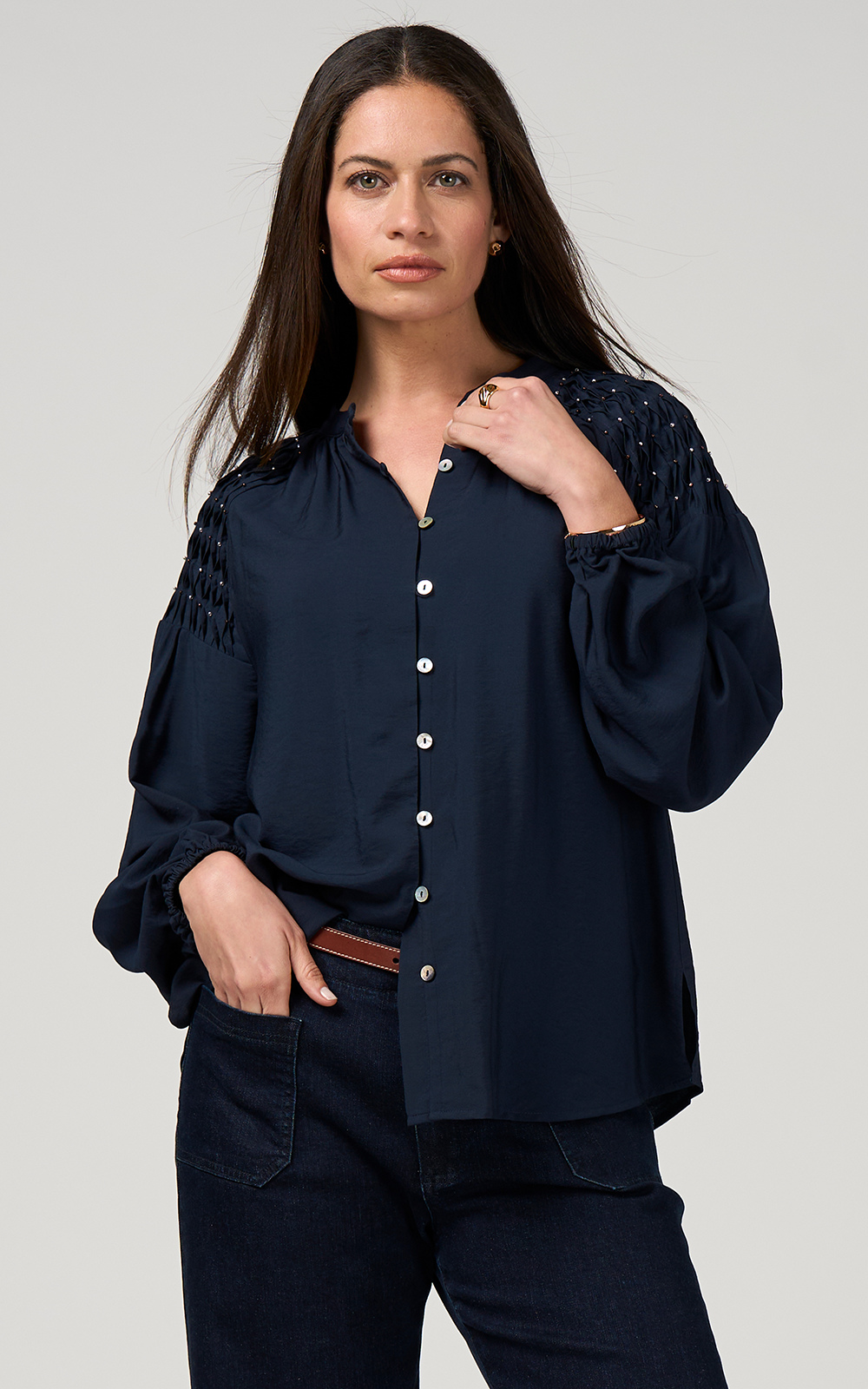 Bijou Blouse product photo.