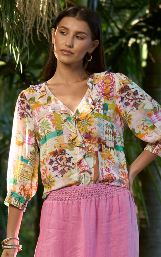 Estella Blouse product photo.