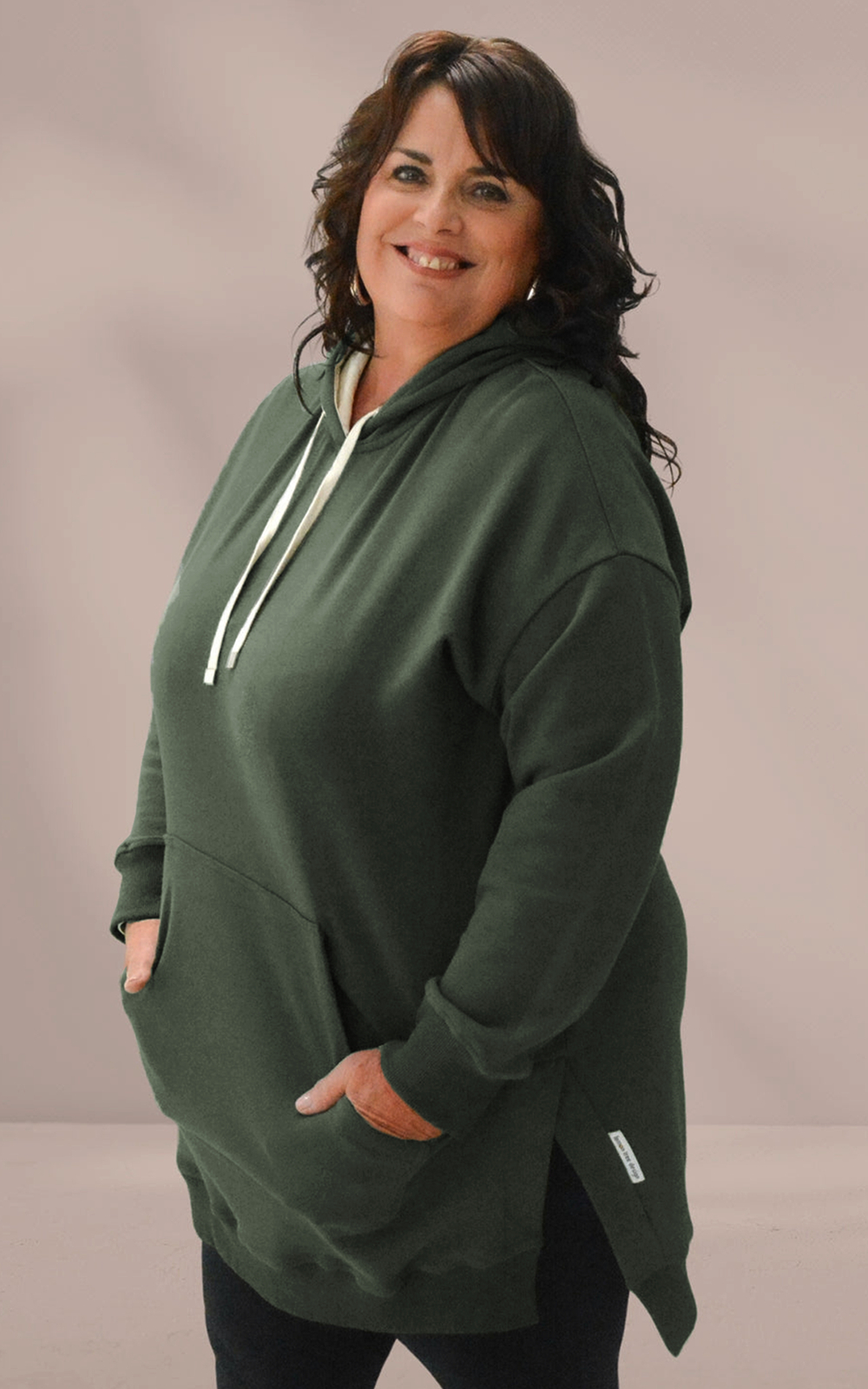 Cozy Up Longline Hoodie product photo.