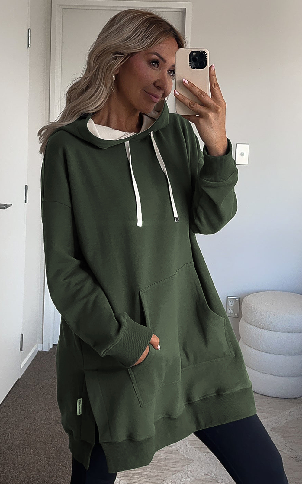Cozy Up Longline Hoodie product photo.