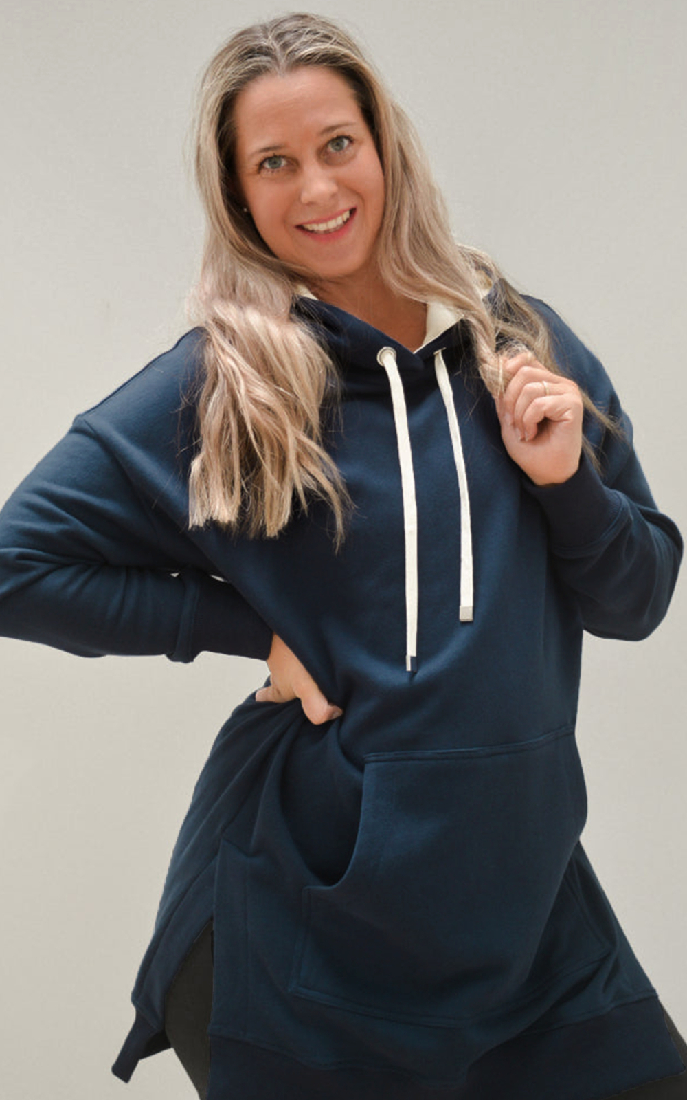 Cozy Up Longline Hoodie product photo.