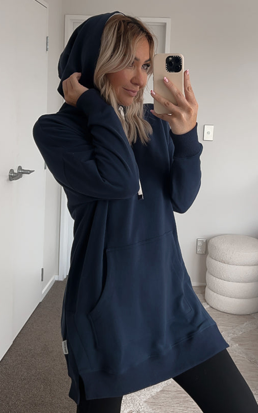 Cozy Up Longline Hoodie product photo.