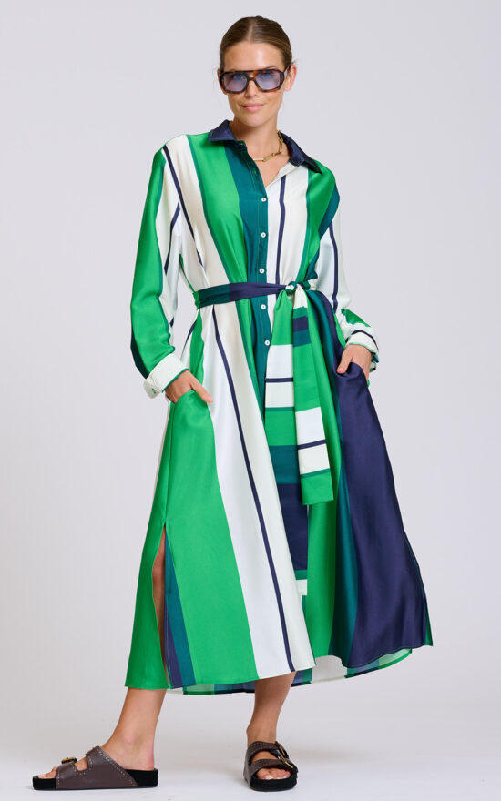 Luxe Luna Shirtdress product photo.