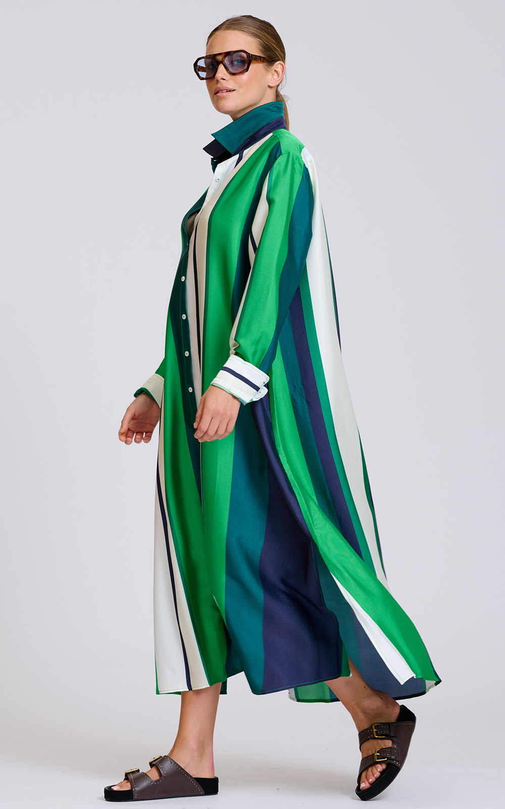 Luxe Luna Shirtdress product photo.