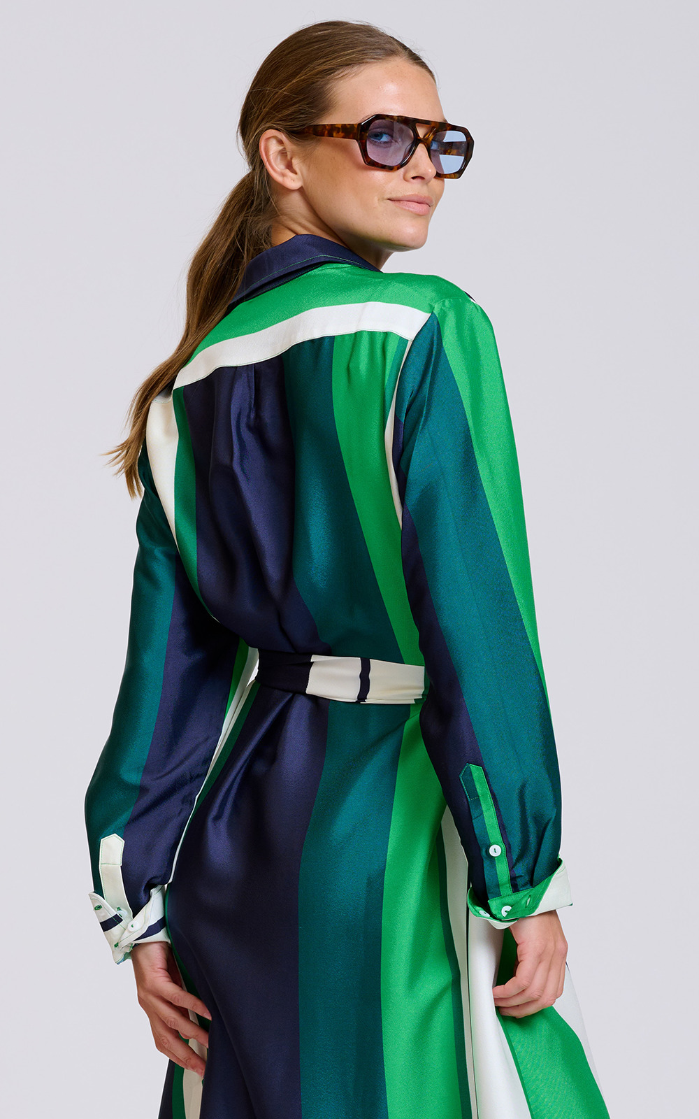 Luxe Luna Shirtdress product photo.