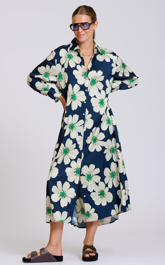 Luxe Luna Shirtdress product photo.