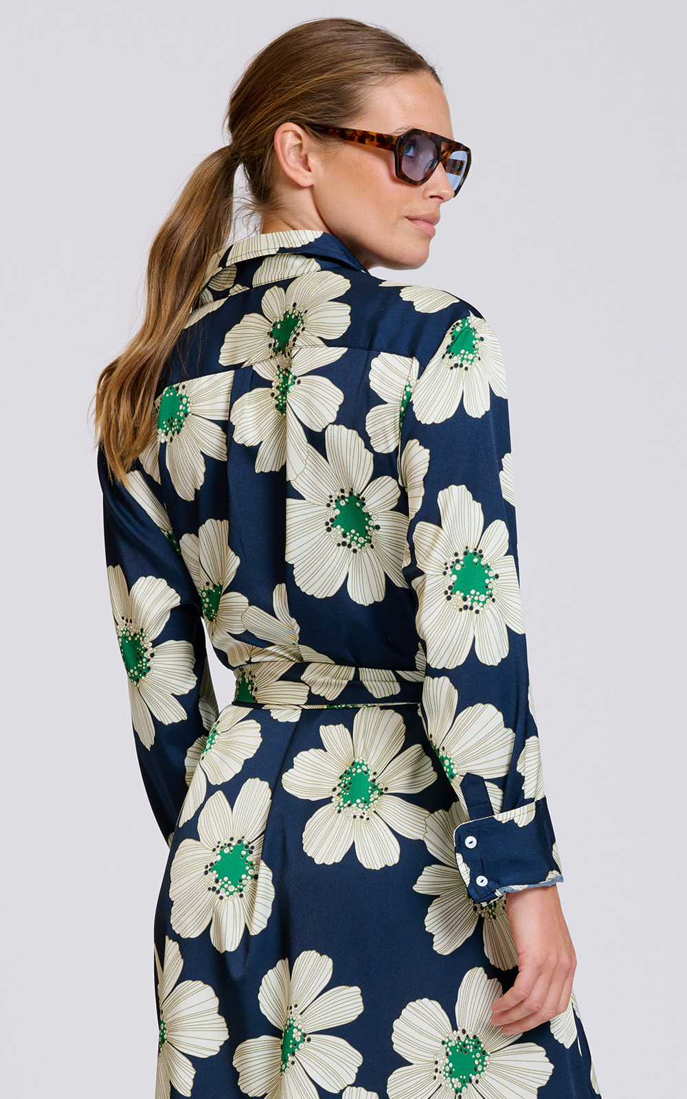 Luxe Luna Shirtdress product photo.