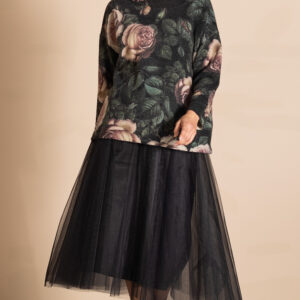 Old Roses Felt Knit Box Jumper