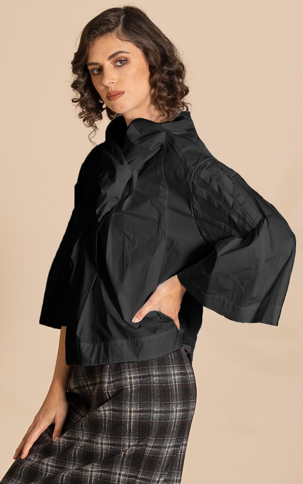 Suffragette Tuck Top product photo.