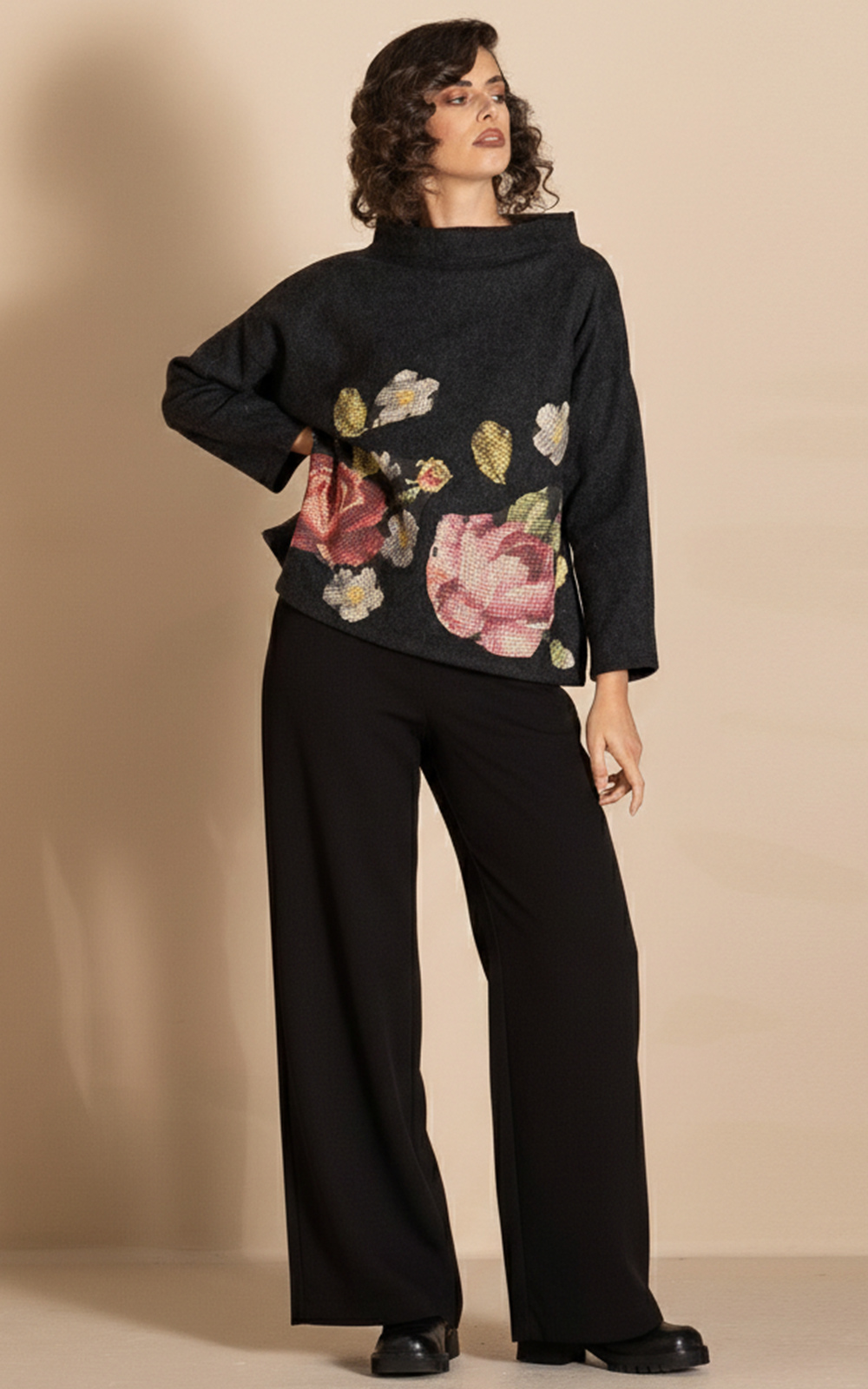 Burmese Tapestry Box Jumper product photo.