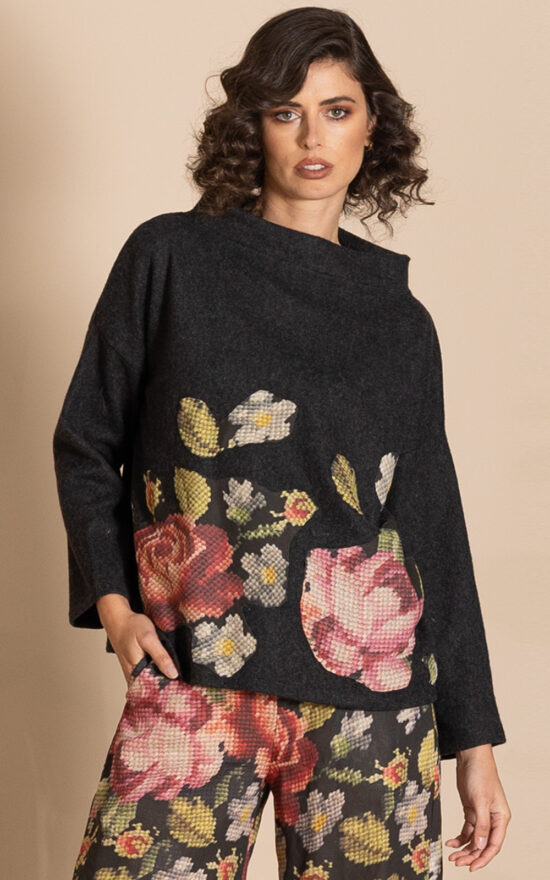 Burmese Tapestry Box Jumper product photo.