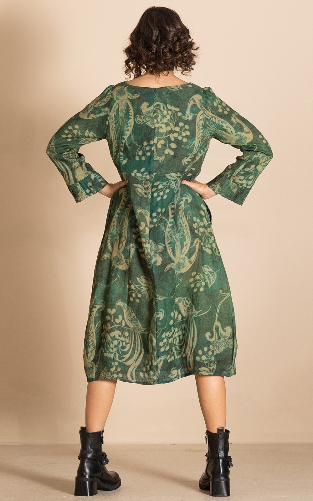 Linen Heirloom Lyrebird Romance Dress product photo.