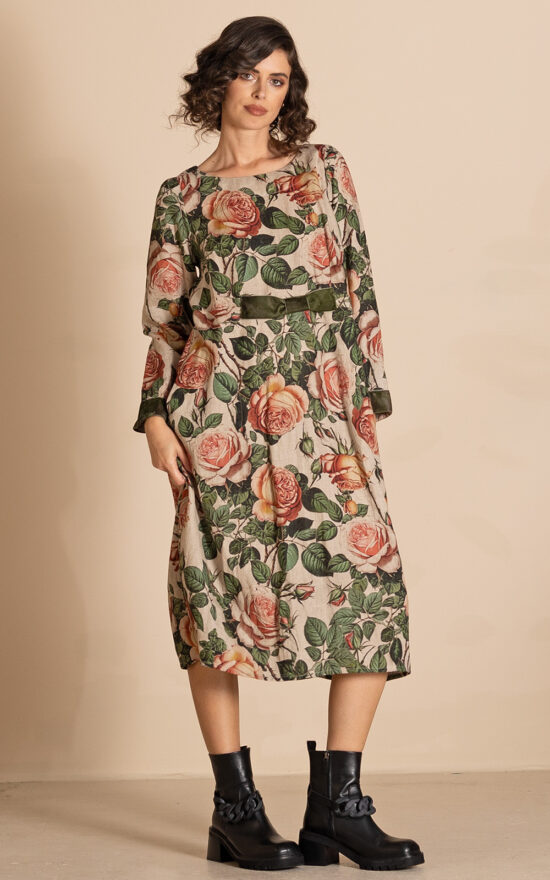 Village Roses Romance Dress product photo.