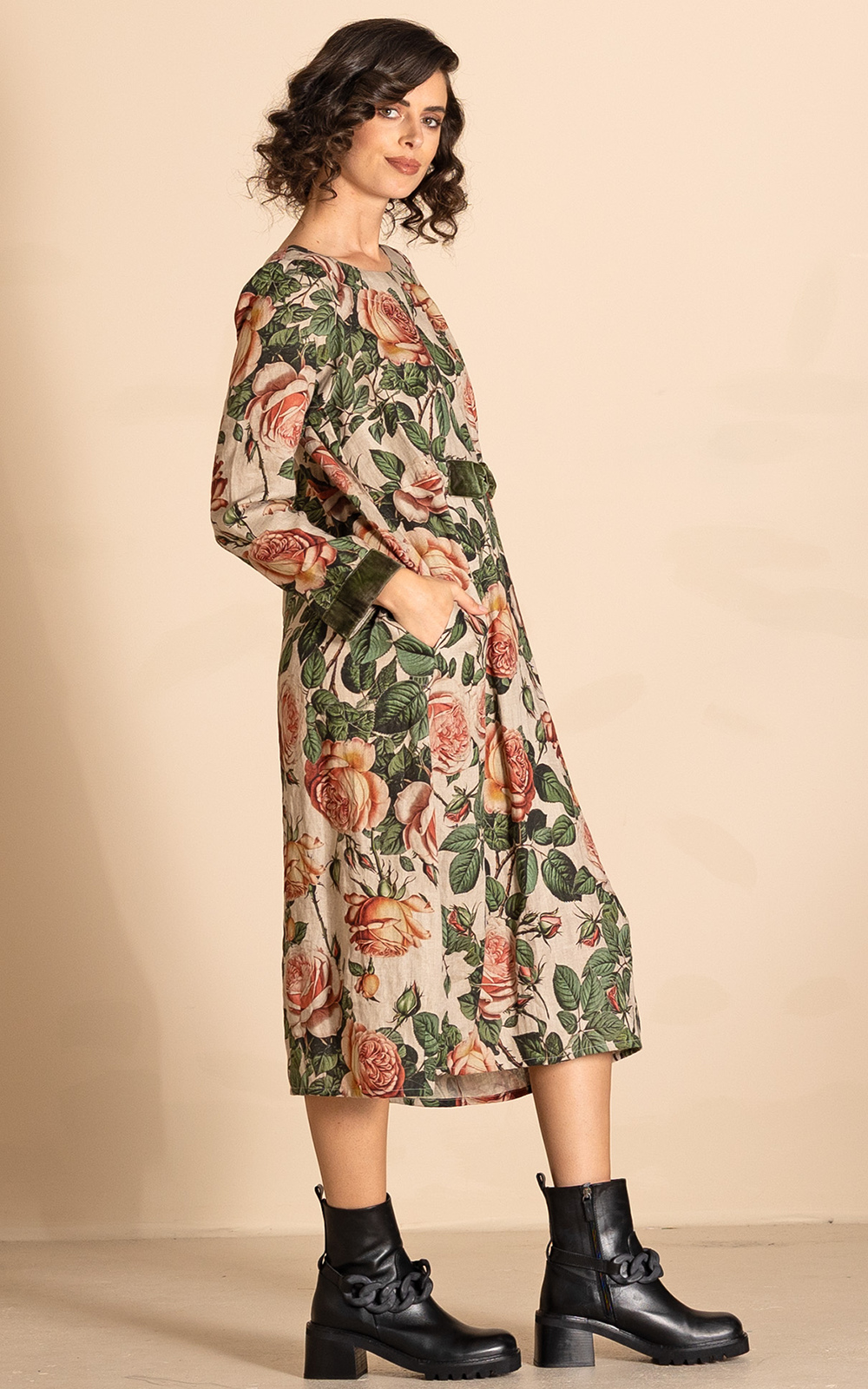 Village Roses Romance Dress product photo.