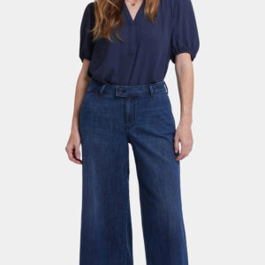 Missy Hi Rise Mona Wide Leg Ankle Trouser Extended Tab