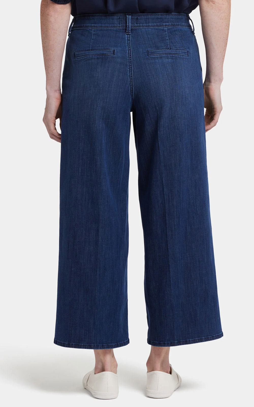 Missy Hi Rise Mona Wide Leg Ankle Trouser Extended Tab product photo.