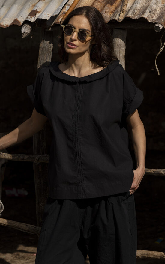 Mia Top Cotton Poplin product photo.