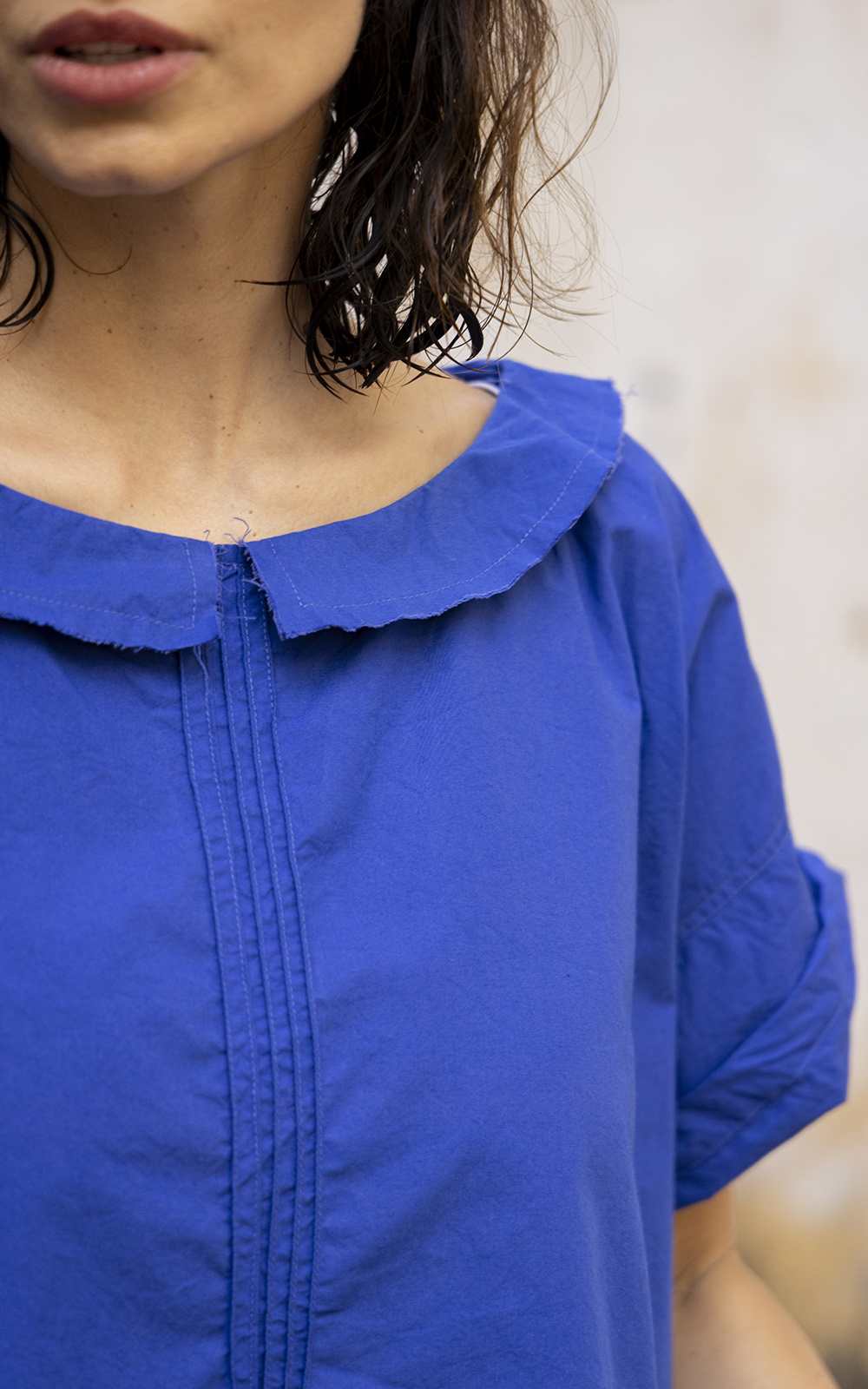 Mia Top Cotton Poplin product photo.