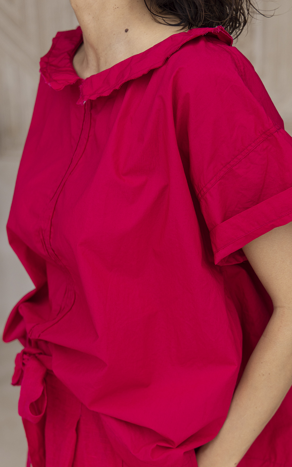 Mia Top Cotton Poplin product photo.
