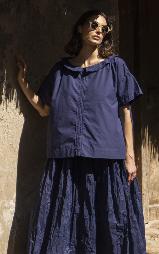 Mia Top Cotton Poplin product photo.