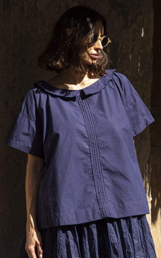 Mia Top Cotton Poplin product photo.