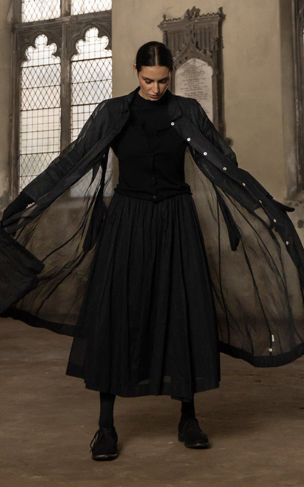 Minerva Jacket Cotton Organdy product photo.