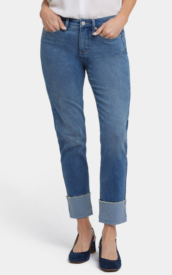 Missy Sheri Slim Ankle Wide Stripe Cuff product photo.