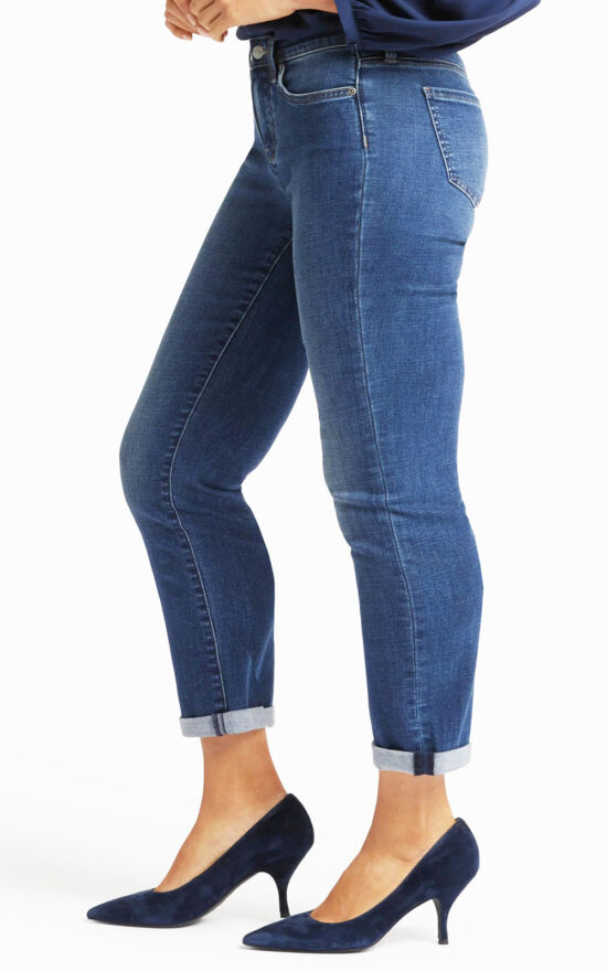 Missy Sheri Slim Ankle Wide Stripe Cuff product photo.