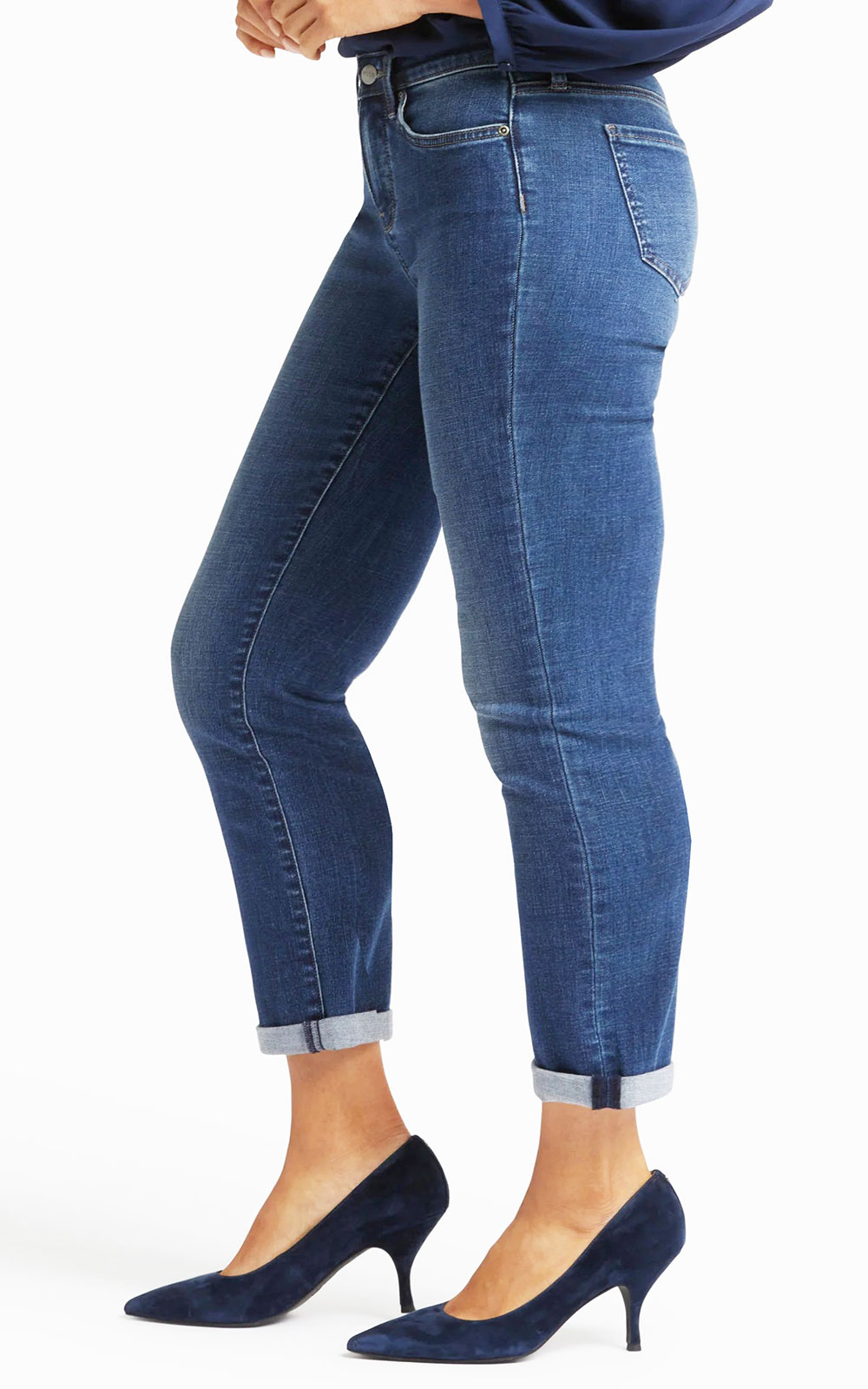 Missy Sheri Slim Ankle Wide Stripe Cuff product photo.