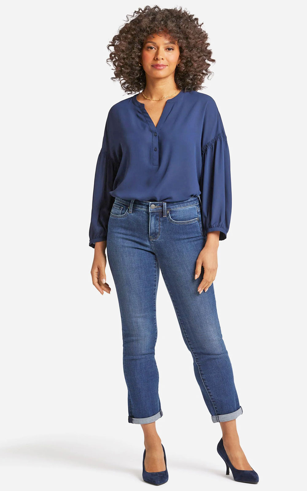 Missy Sheri Slim Ankle Wide Stripe Cuff product photo.