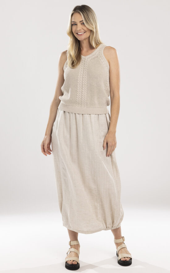 Ida Barrel Skirt product photo.