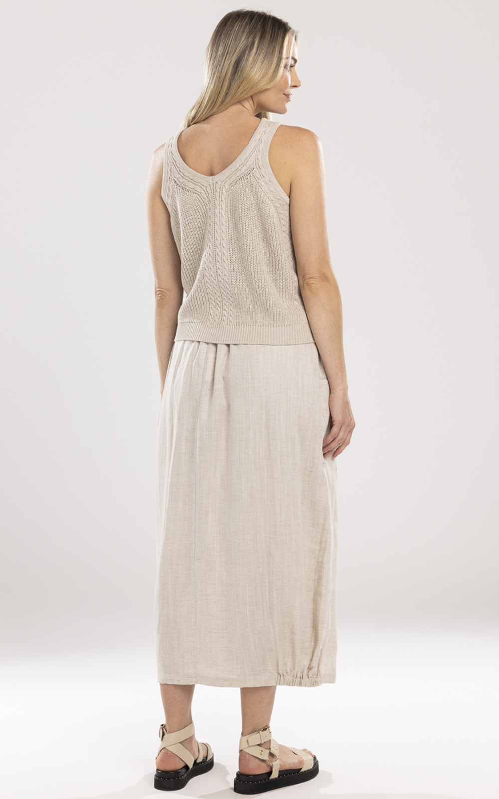 Ida Barrel Skirt product photo.
