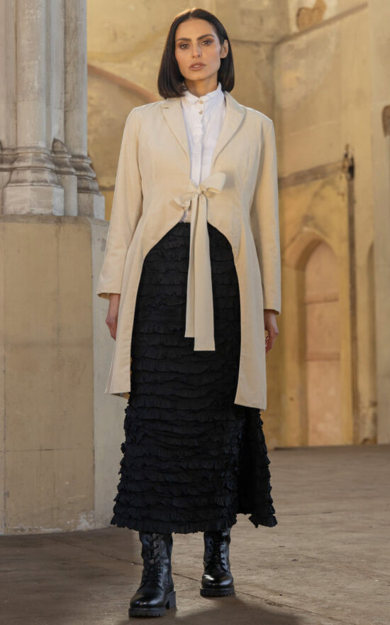 Morticia Skirt Cotton Twill product photo.