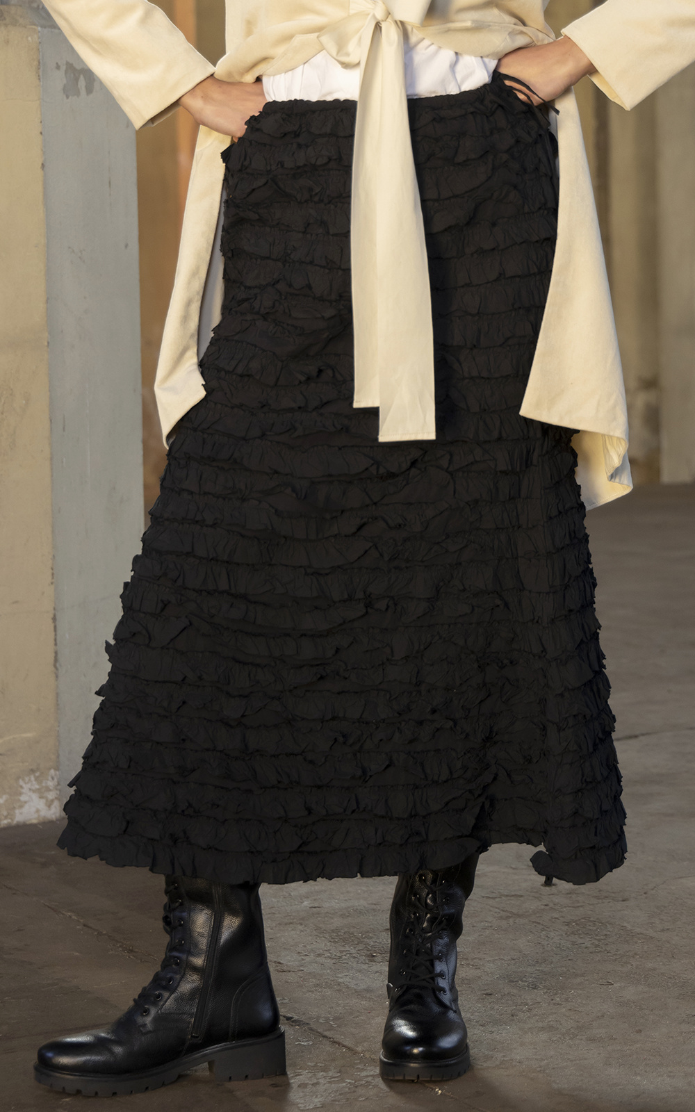 Morticia Skirt Cotton Twill product photo.