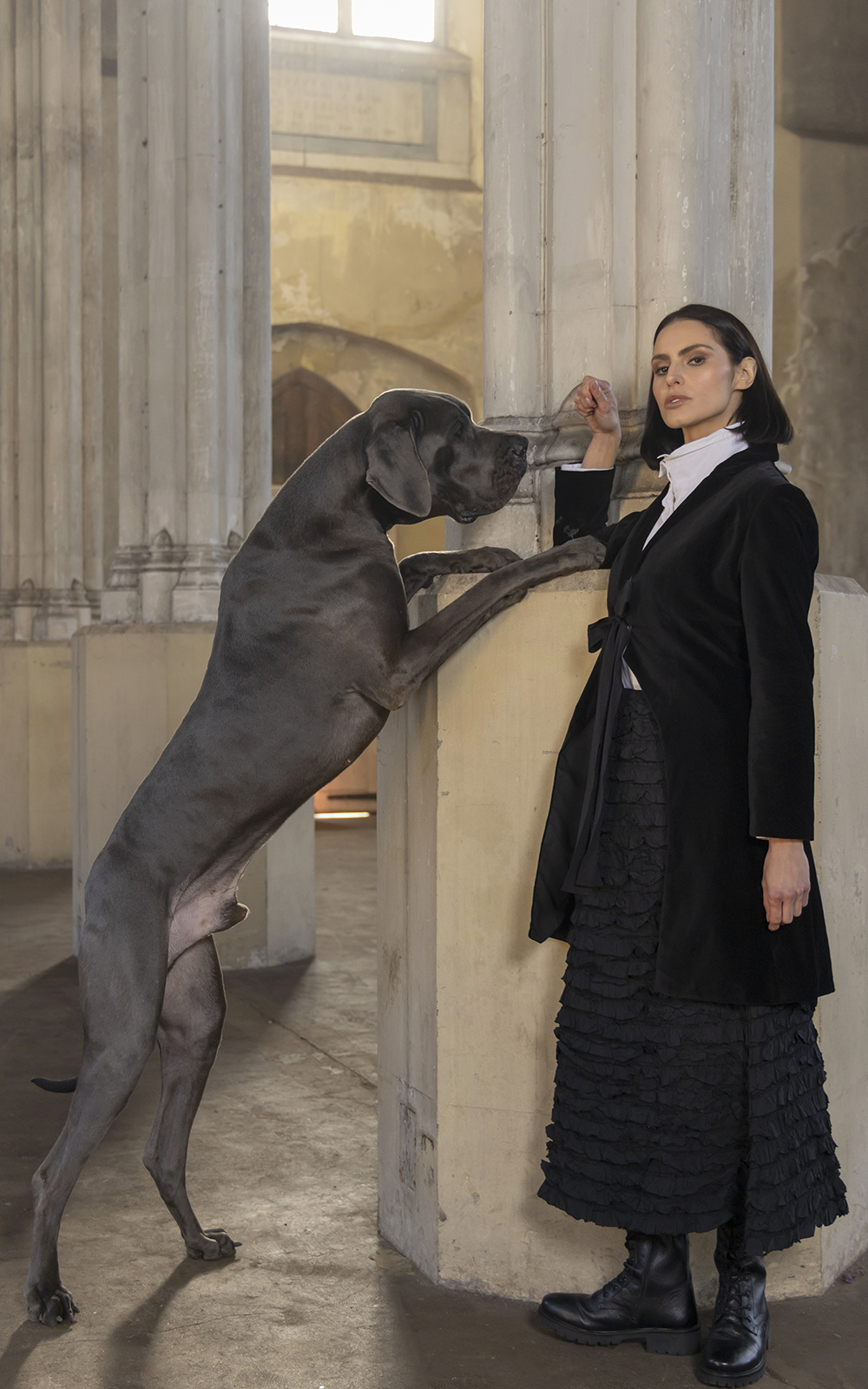Morticia Skirt Cotton Twill product photo.