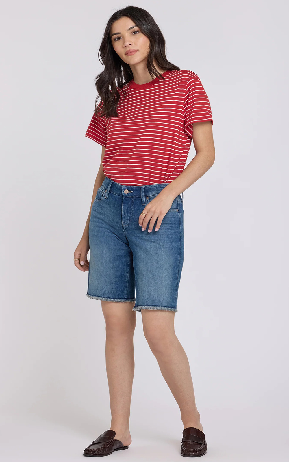 Missy Lilly Shorts Frayed Hem product photo.
