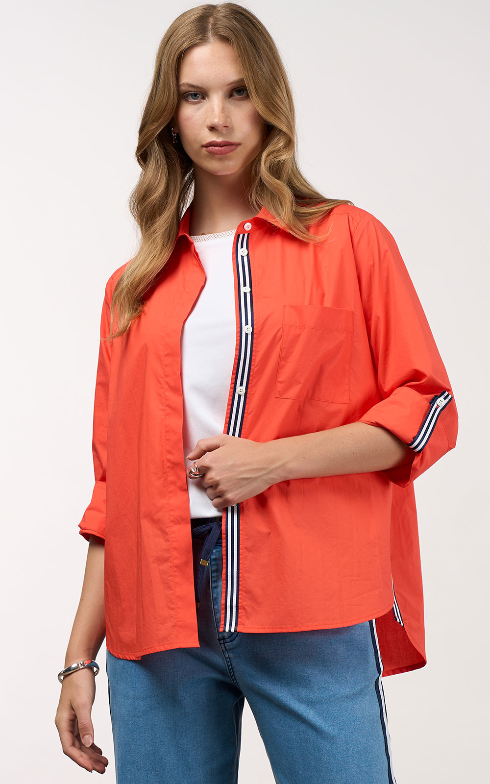 Mixed Media Shirt product photo.