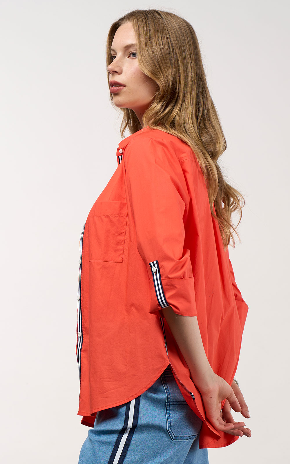 Mixed Media Shirt product photo.