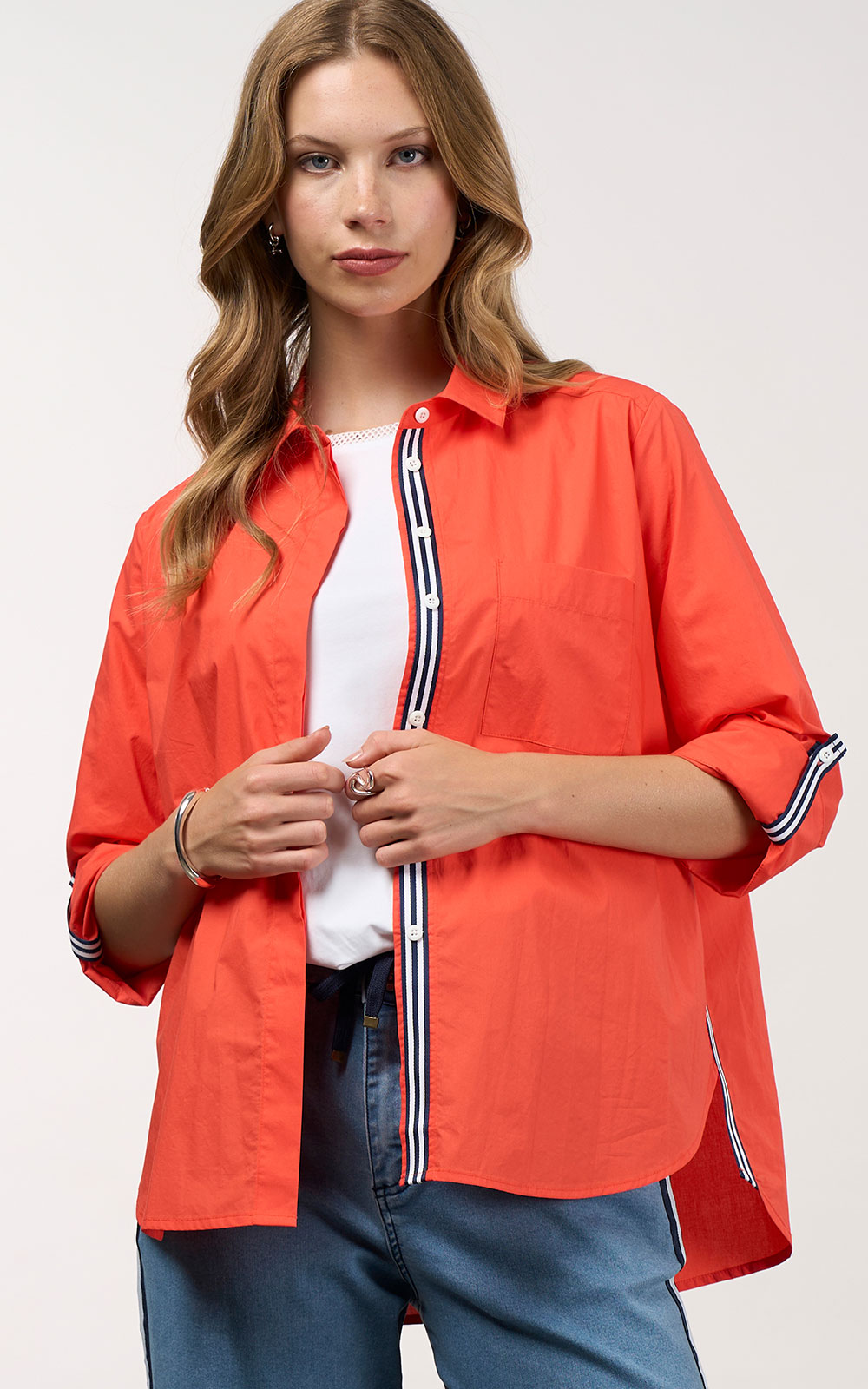 Mixed Media Shirt product photo.
