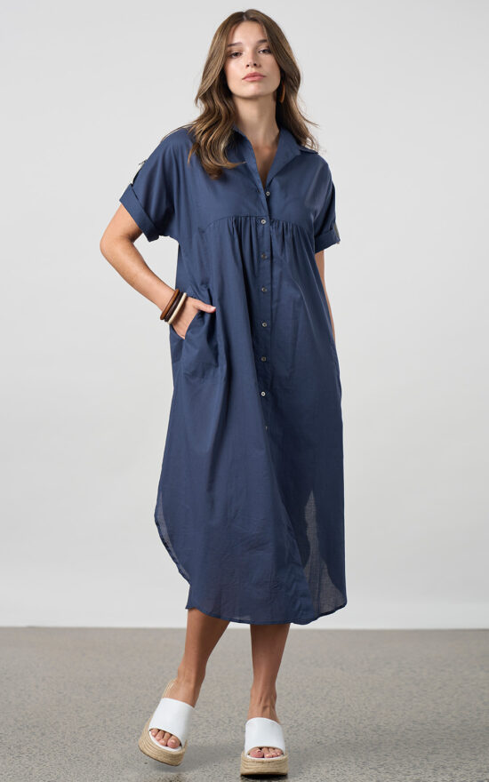 Breeze Shirt Dress product photo.
