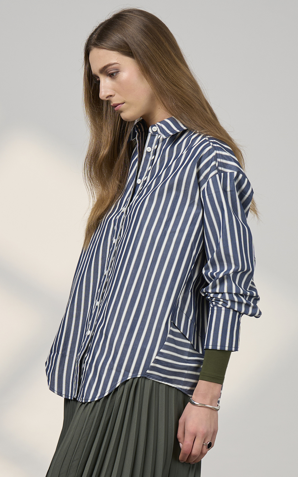 Direction Stripe Shirt product photo.