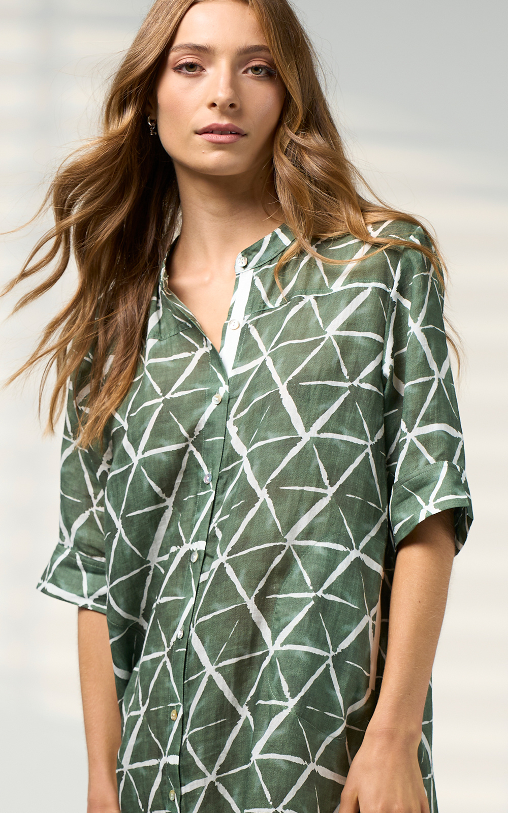 Prism Shirt Dress product photo.