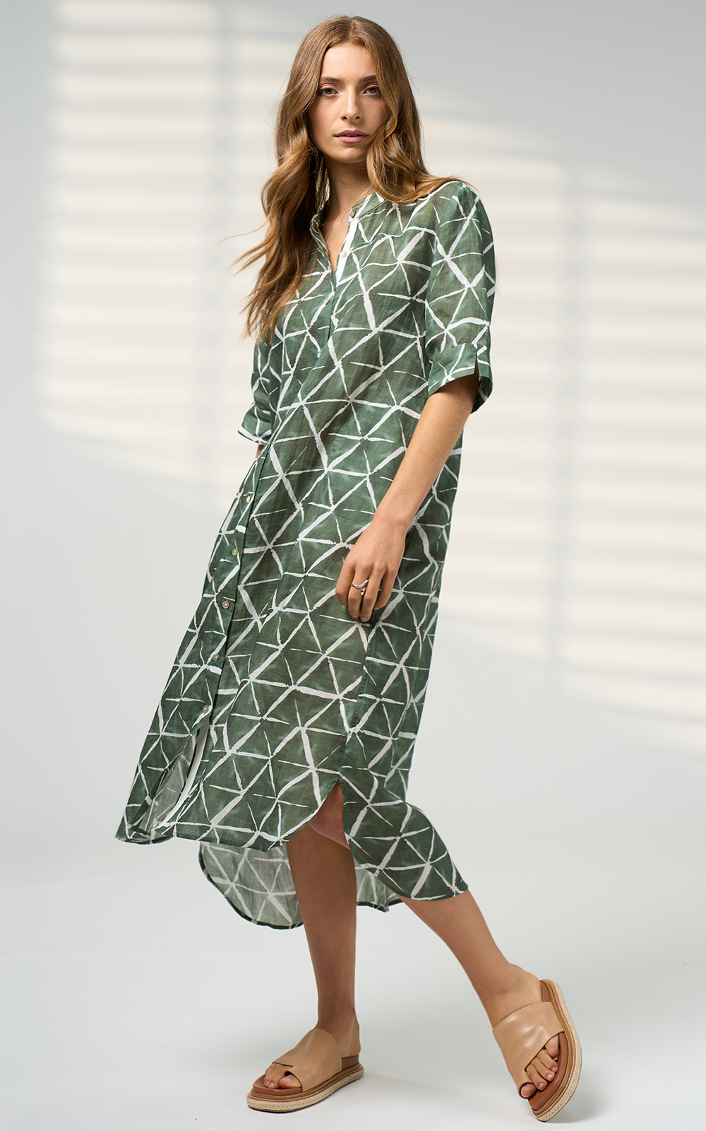 Prism Shirt Dress product photo.